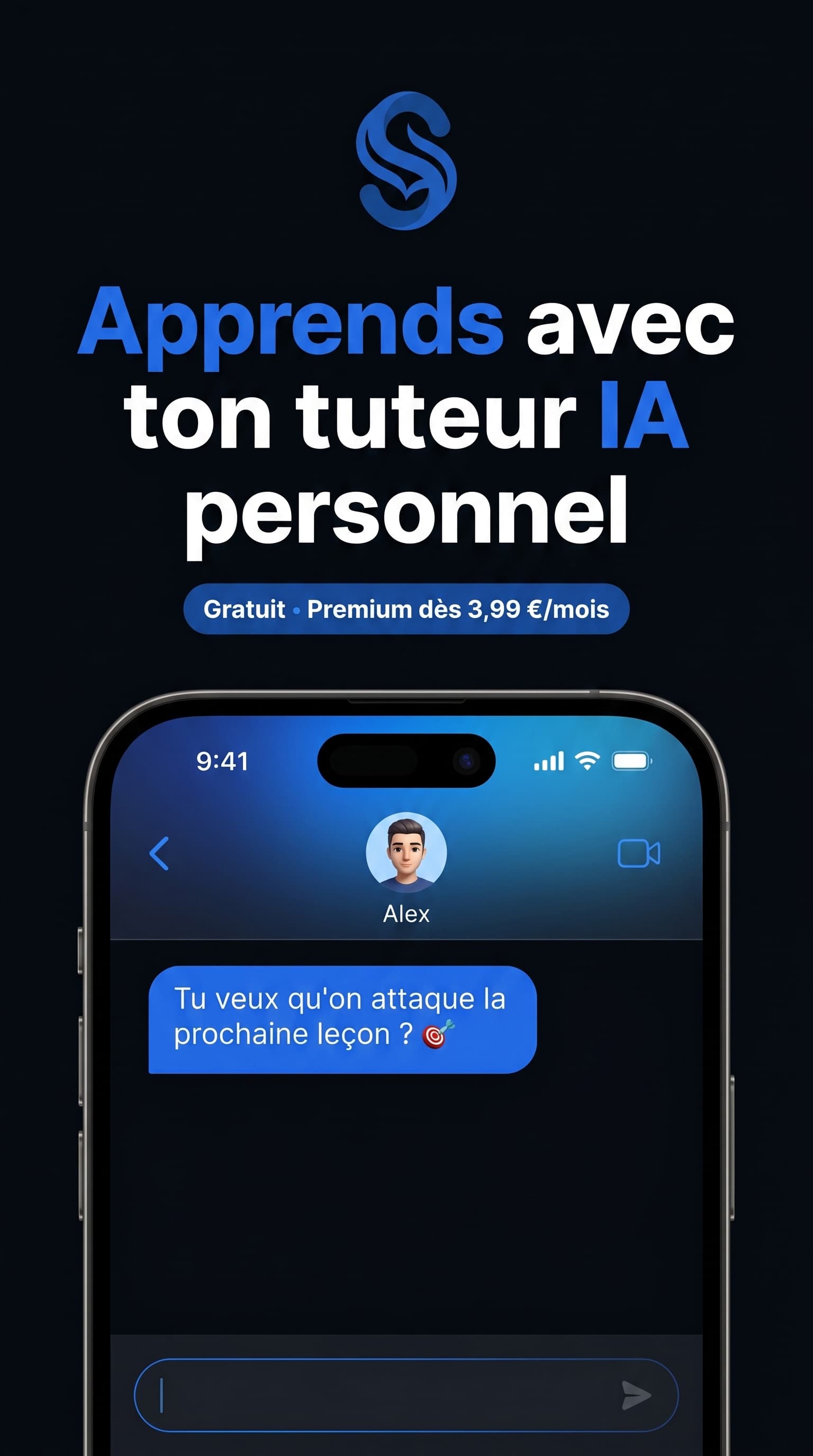 Tuteur IA StudyMind — Alex te pose des questions et s'adapte à ton niveau